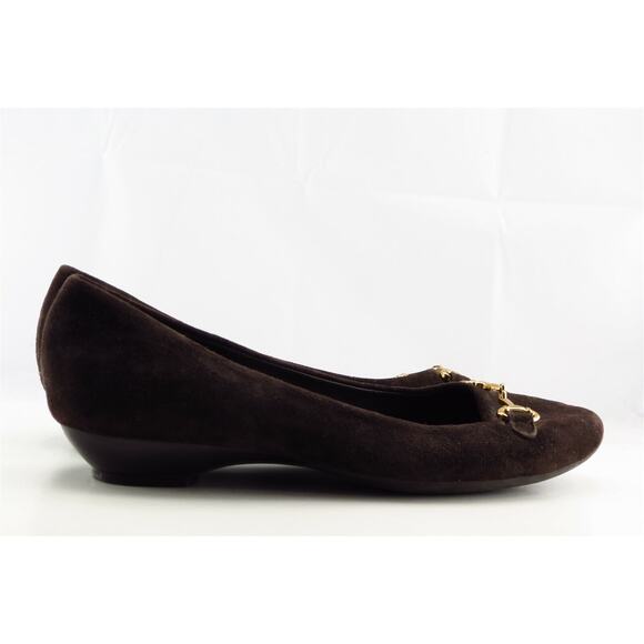 Geox Size 37.5 M Brown Round Toe Flats Leather Women - Picture 4 of 7